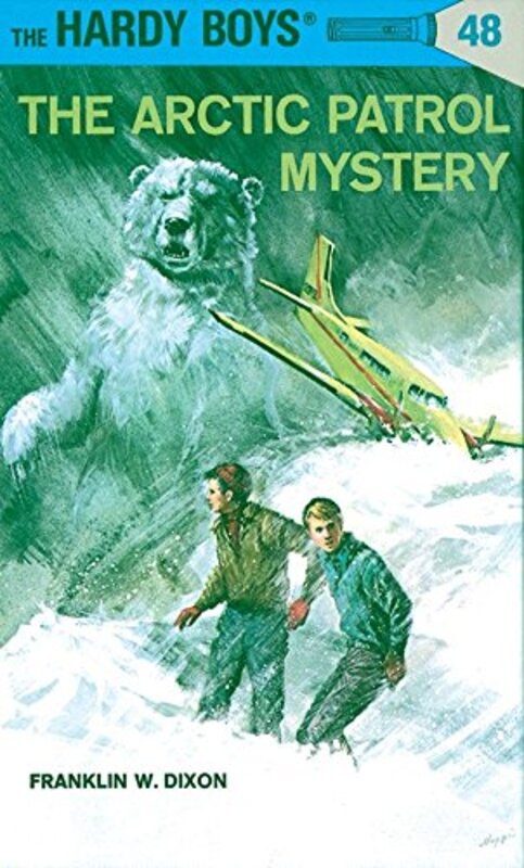 Book cover for "The Arctic Patrol Mystery" by Franklin W Dixon