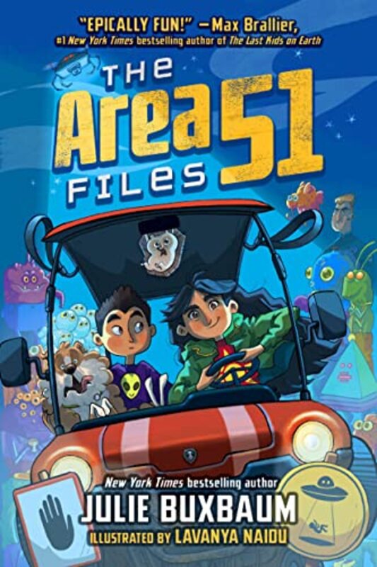 Book cover for "The Area 51 Files" by Julie Buxbaum
