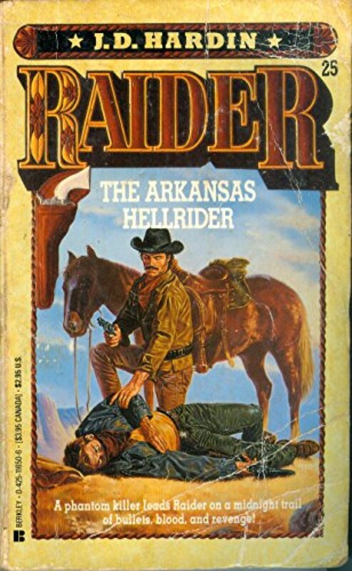 Book cover for "The Arkansas Hellrider" by JD Hardin