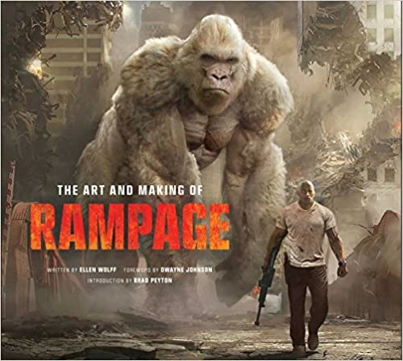 Book cover for "The Art and Making of Rampage" by Ellen Wolff