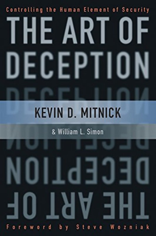 Book cover for "The Art of Deception" by Kevin Mitnick