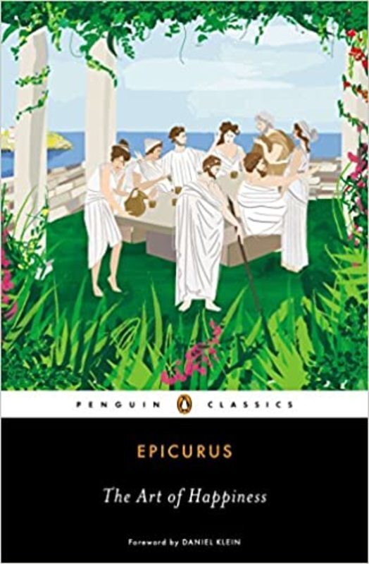 Book cover for "The Art of Happiness" by Epicurus