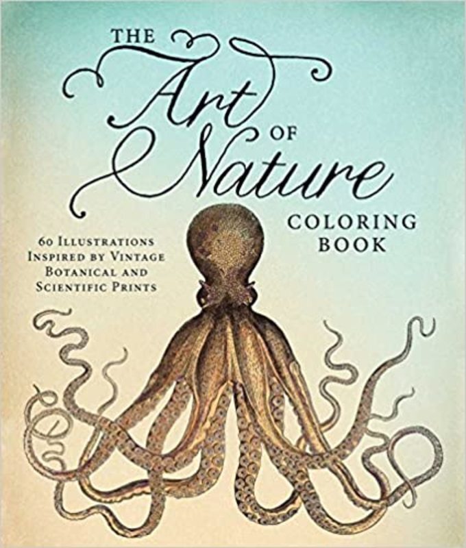 Book cover for "The Art of Nature Coloring Book" by Adams Media