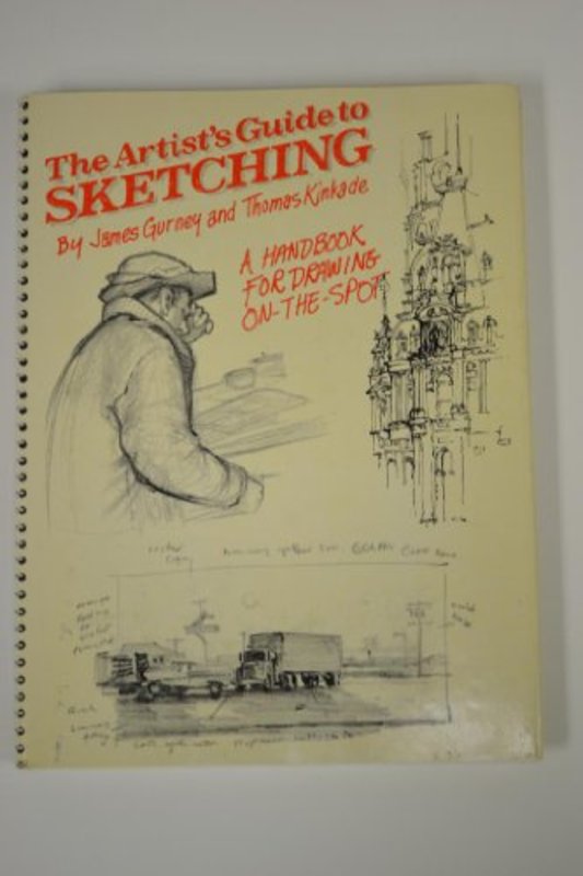 Book cover for "The Artist's Guide to Sketching" by Thomas Kinkade