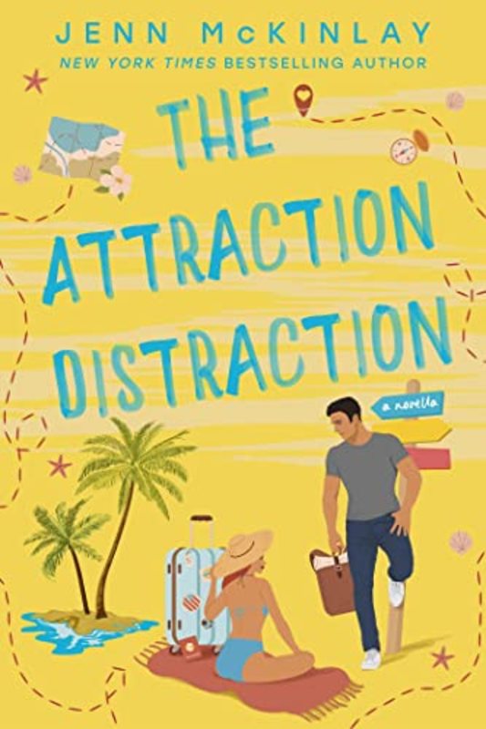 Book cover for "The Attraction Distraction" by Jenn McKinlay