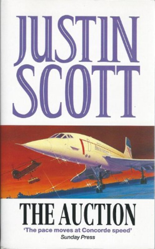 Book cover for "The Auction" by Justin Scott