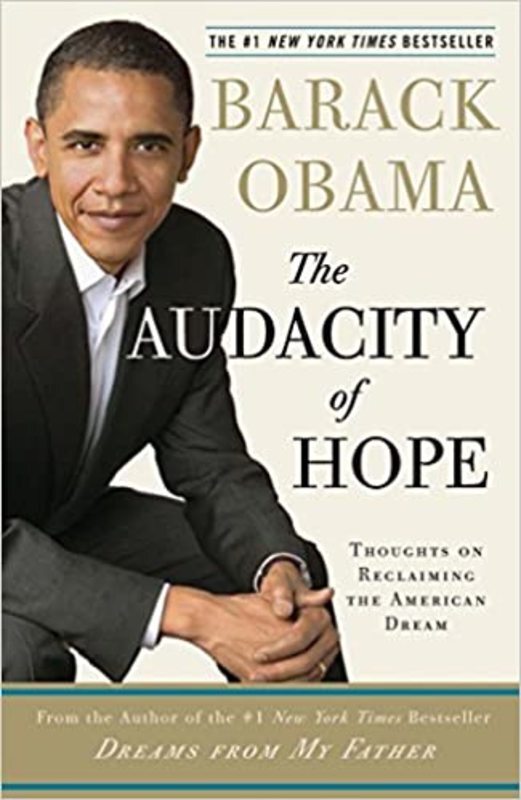 Book cover for "The Audacity of Hope"