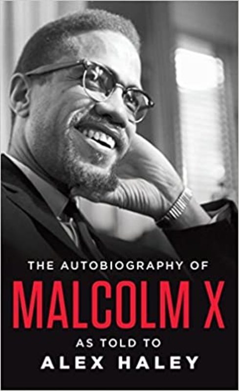 Book cover for "The Autobiography of Malcolm X" by Malcolm X