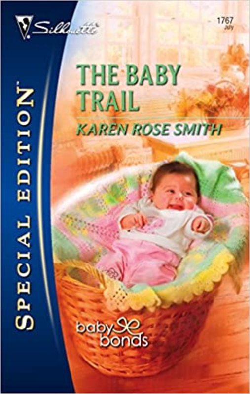 Book cover for "The Baby Trail" by Karen Rose Smith