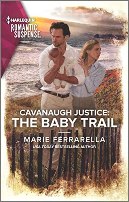 Book cover for "The Baby Trail" by Marie Ferrarella