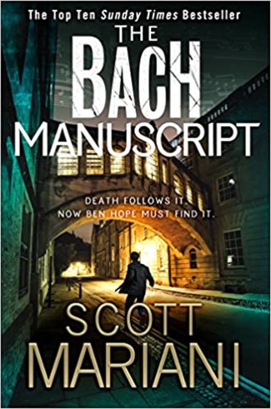 Book cover for "The Bach Manuscript" by Scott Mariani