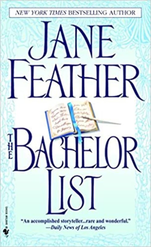 Book cover for "The Bachelor List" by Jane Feather