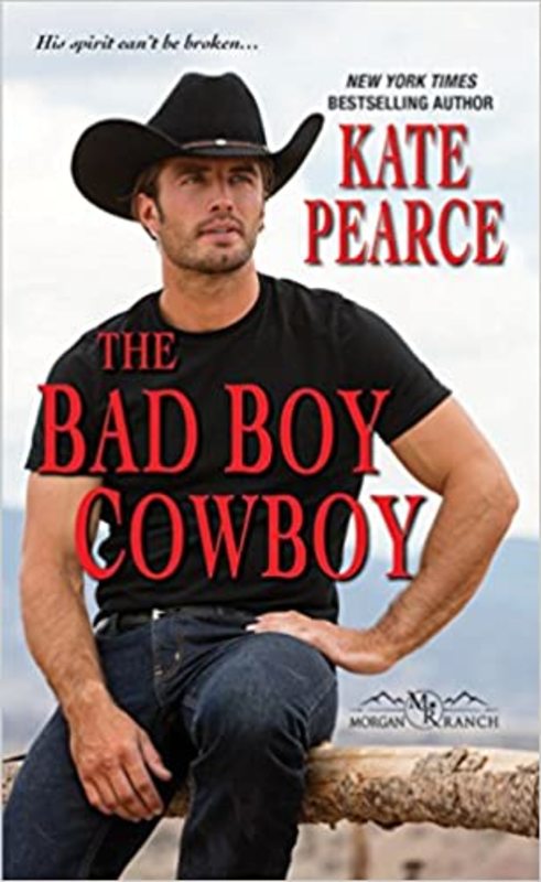 Book cover for "The Bad Boy Cowboy" by Kate Pearce