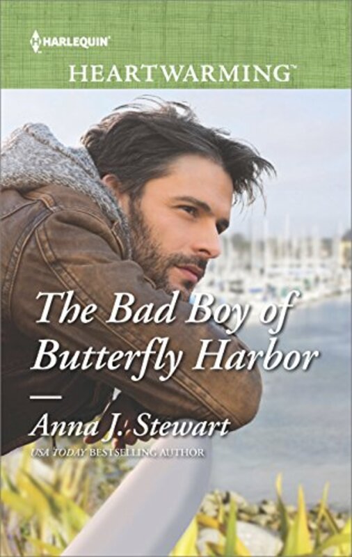 Book cover for "The Bad Boy of Butterfly Harbor" by Anna J Stewart