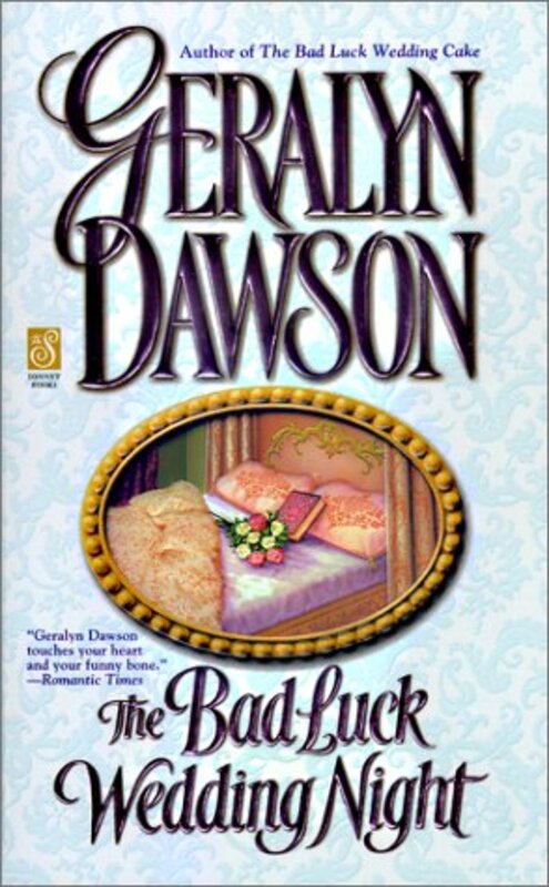 Book cover for "The Bad Luck Wedding Night" by Geralyn Dawson