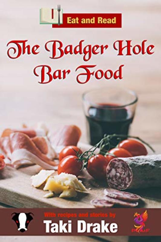 Book cover for "The Badger Hole Bar Food Cookbook" by Taki Drake