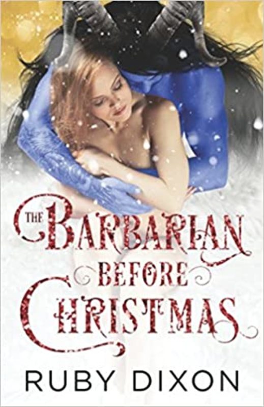 Book cover for "The Barbarian Before Christmas" by Ruby Dixon