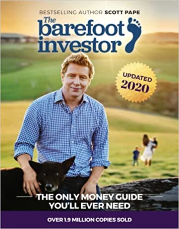 Book cover for "The Barefoot Investor" by Scott Pape