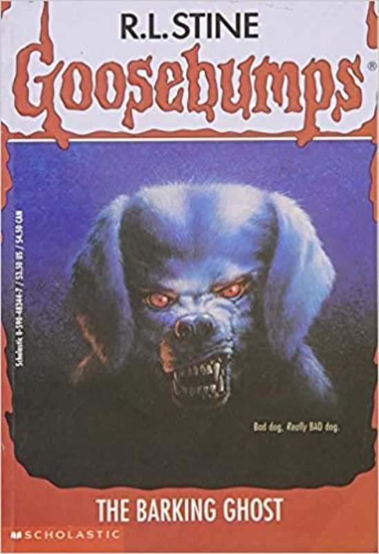 Book cover for "The Barking Ghost" by R.L. Stine