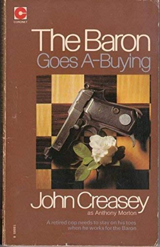 Book cover for "The Baron Goes A-Buying" by John Creasey