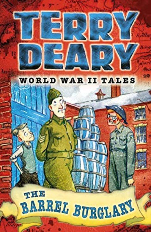 Book cover for "The Barrel Burglary" by Terry Deary