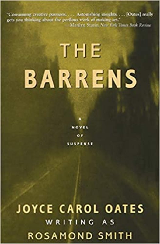Book cover for "The Barrens" by Joyce Carol Oates