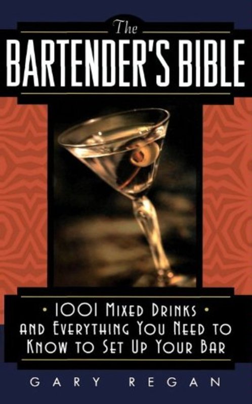 Book cover for "The Bartender's Bible" by Gary Regan