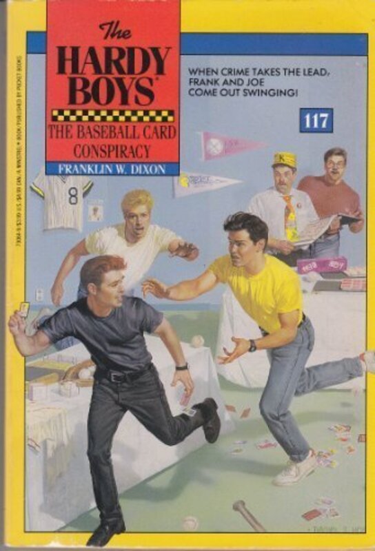 Book cover for "The Baseball Card Conspiracy" by Franklin W Dixon