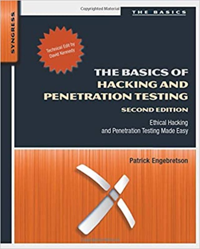 Book cover for "The Basics of Hacking and Penetration Testing" by Patrick Engebretson
