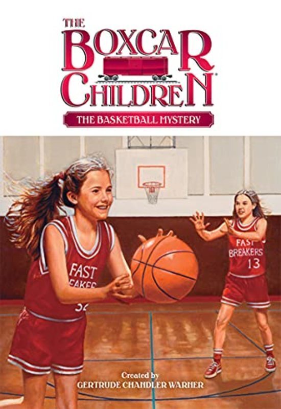 Book cover for "The Basketball Mystery" by Gertrude Chandler Warner