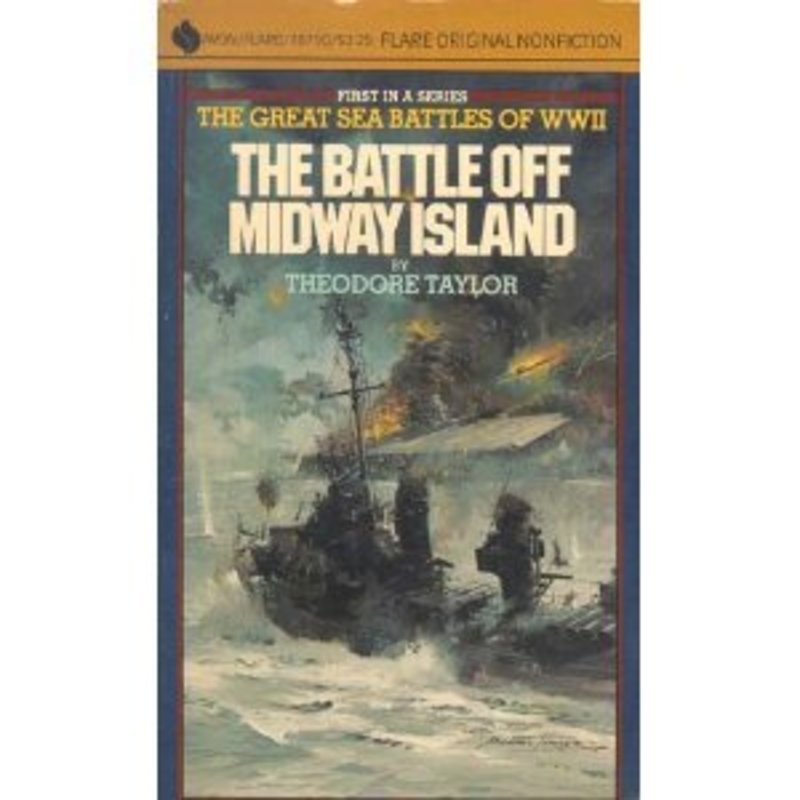 Book cover for "The Battle Off Midway Island" by Theodore Taylor
