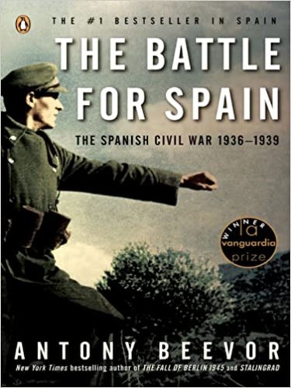 Book cover for "The Battle for Spain" by Antony Beevor