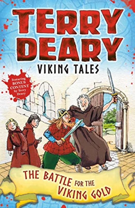 Book cover for "The Battle for the Viking Gold" by Terry Deary