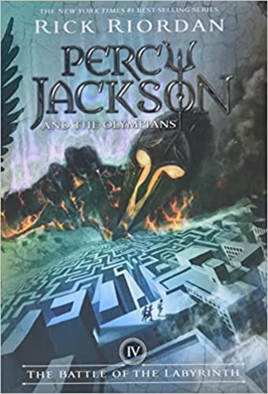 Book cover for "The Battle of the Labyrinth" by Rick Riordan