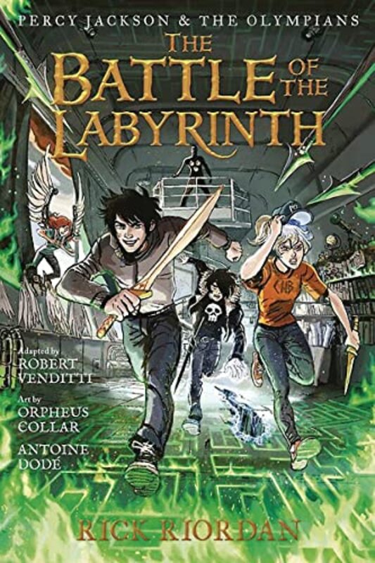 Book cover for "The Battle of the Labyrinth Graphic Novel"