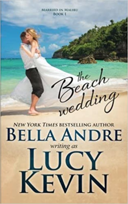 Book cover for "The Beach Wedding" by Lucy Kevin