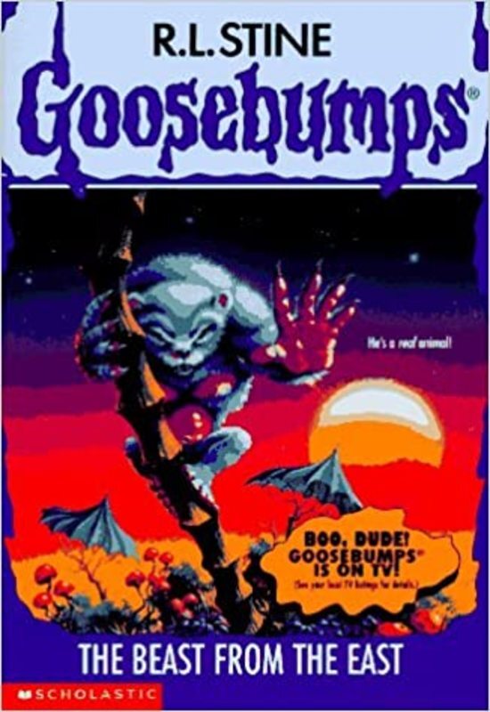 Book cover for "The Beast from the East" by R.L. Stine