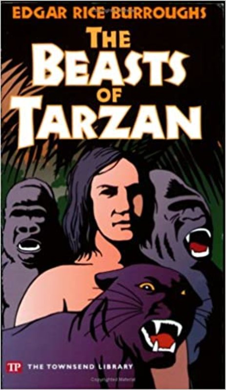 Book cover for "The Beasts of Tarzan" by Edgar Rice Burroughs