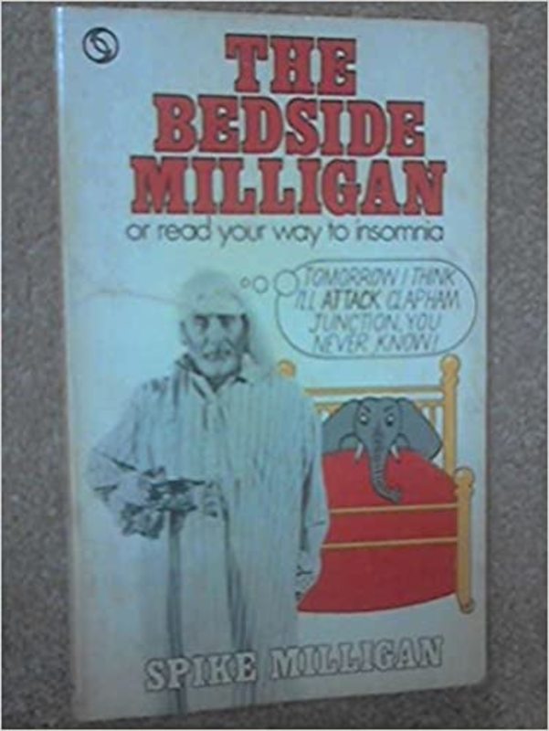 Book cover for "The Bedside Milligan" by Spike Milligan