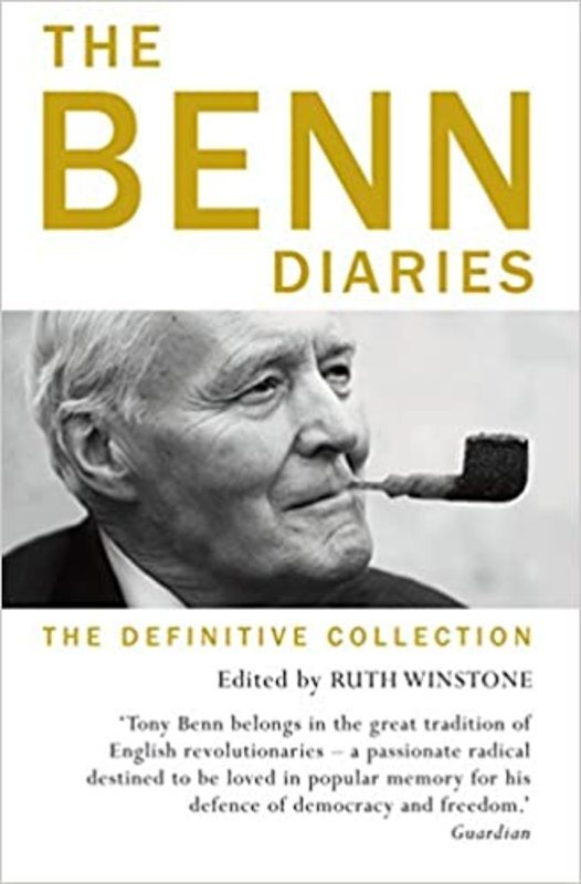 Book cover for "The Benn Diaries" by Tony Benn
