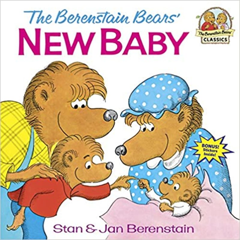Book cover for "The Berenstain Bears' New Baby" by Stan Berenstain