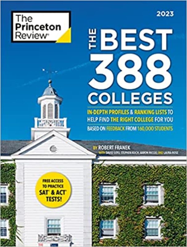 Book cover for "The Best 388 Colleges" by The Princeton Review