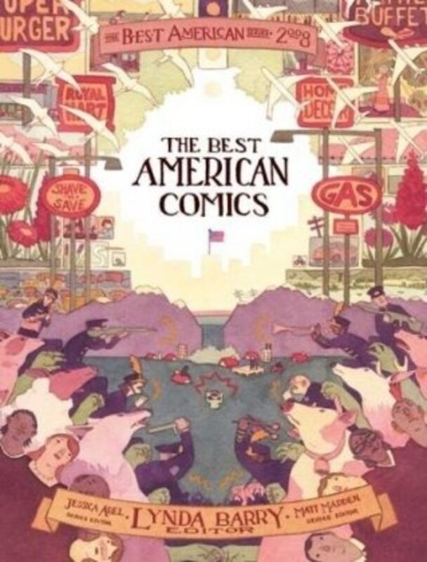 Book cover for "The Best American Comics 2008" by Graham Annable