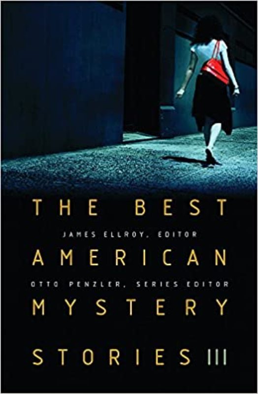 Book cover for "The Best American Mystery Stories" by James Ellroy