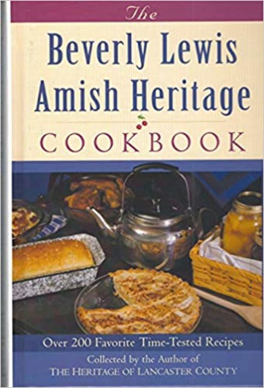 Book cover for "The Beverly Lewis Amish Heritage Cookbook" by Beverly Lewis