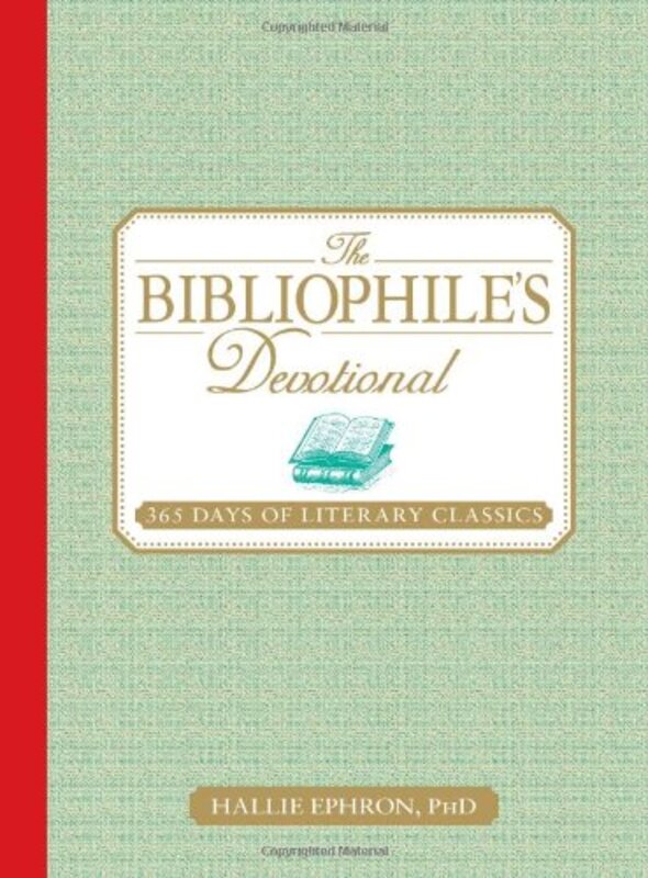 Book cover for "The Bibliophile's Devotional" by Hallie Ephron