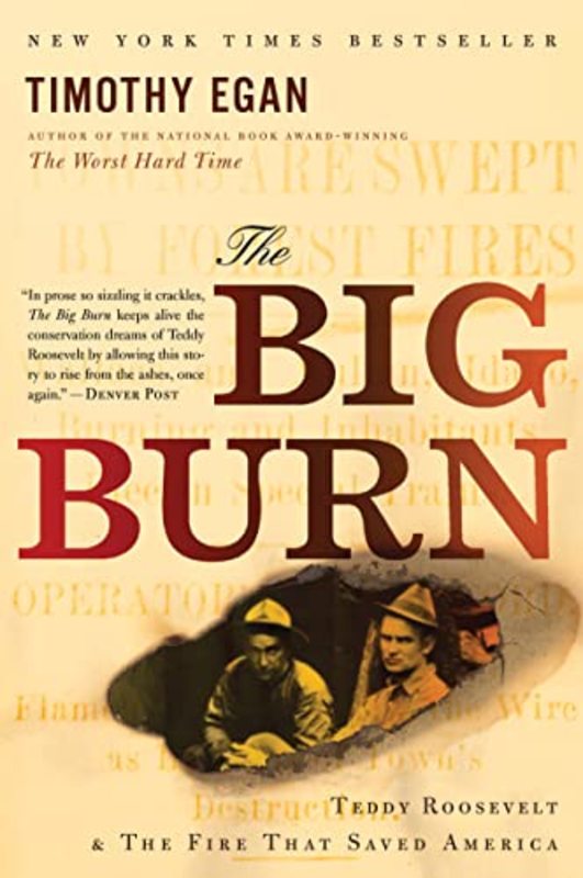 Book cover for "The Big Burn" by Timothy Egan
