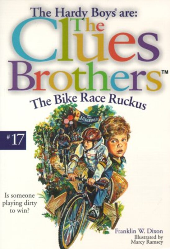 Book cover for "The Bike Race Ruckus" by Franklin W Dixon