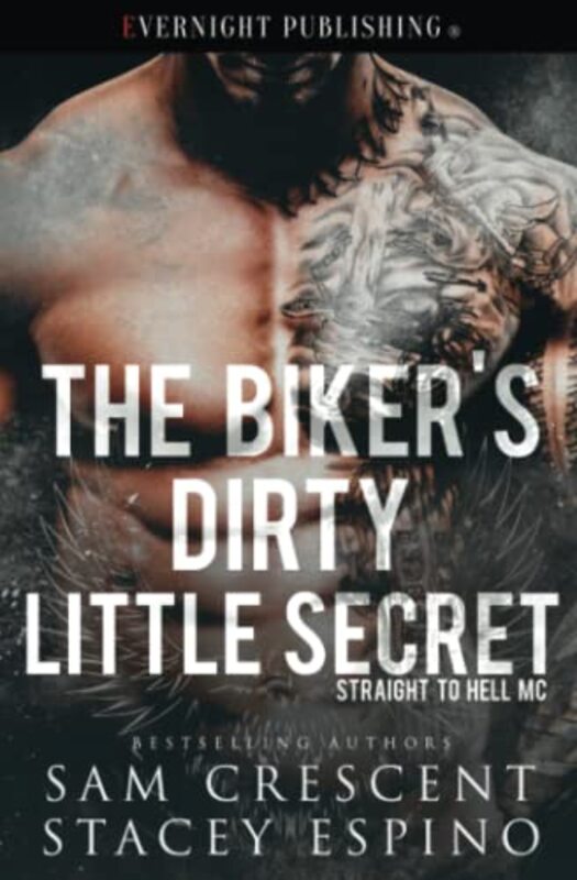Book cover for "The Biker's Dirty Little Secret" by Sam Crescent