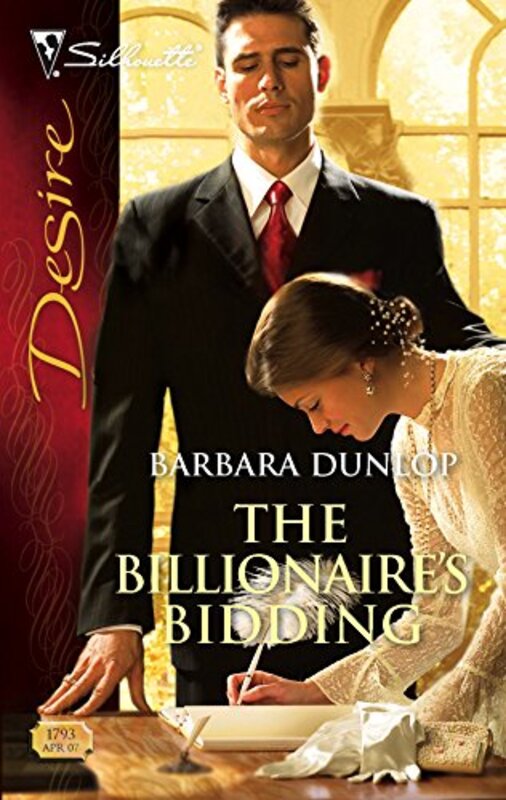 Book cover for "The Billionaire's Bidding" by Barbara Dunlop